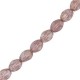 Abalorios Pinch beads de cristal Checo 5x3mm - Chalk white teracota purple 03000/15496